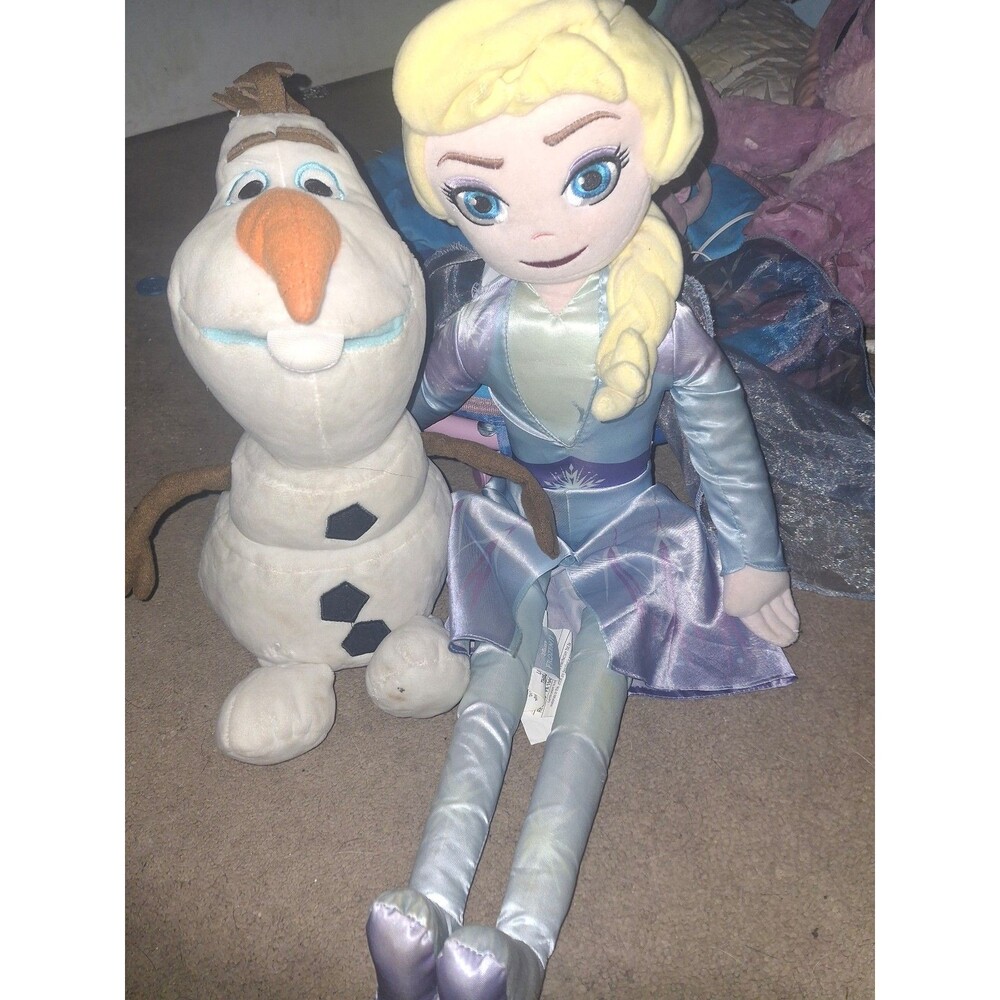 Disney Frozen Elsa & Olaf Plush Stuffed Animal Toy Set
